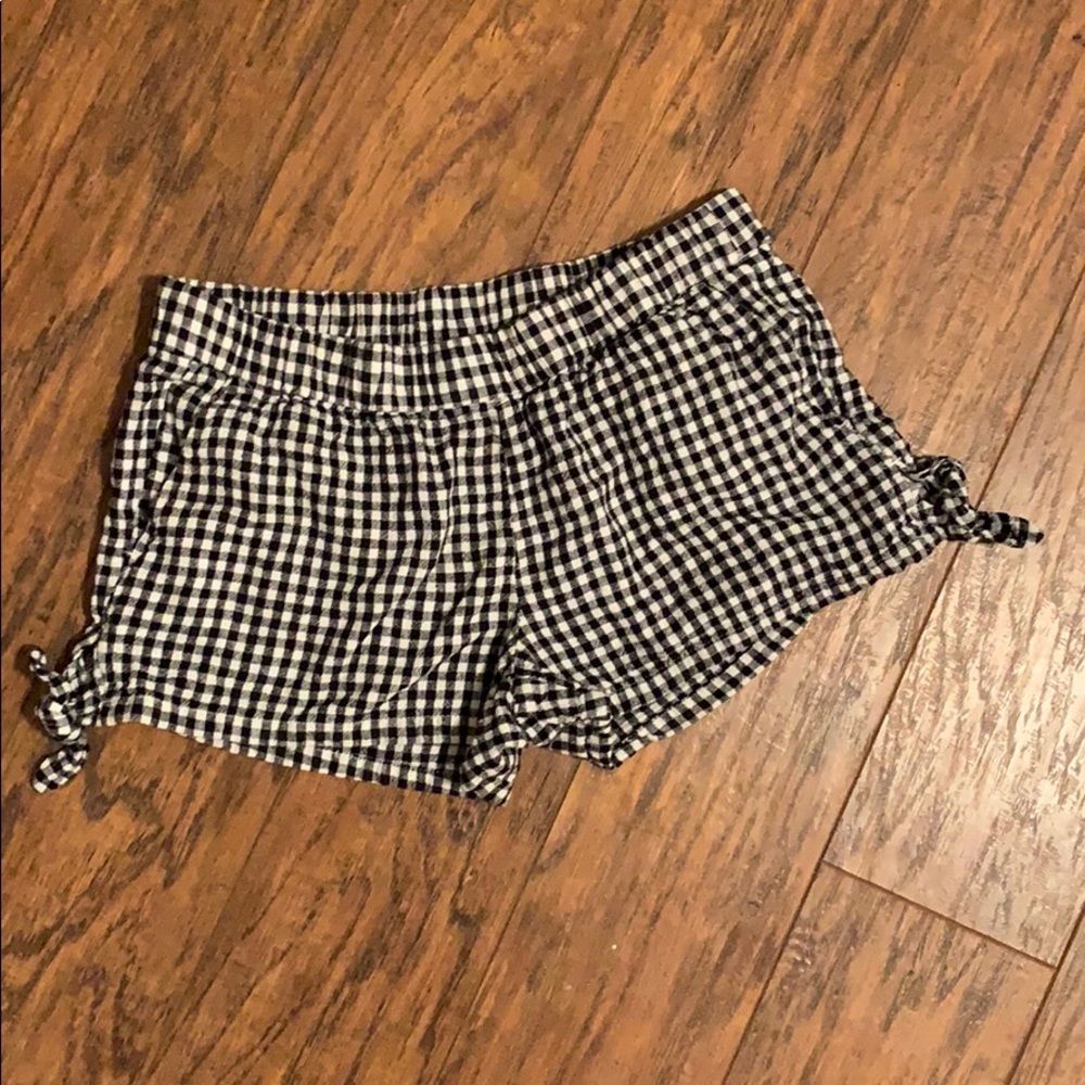 Black and White Gingham shorts